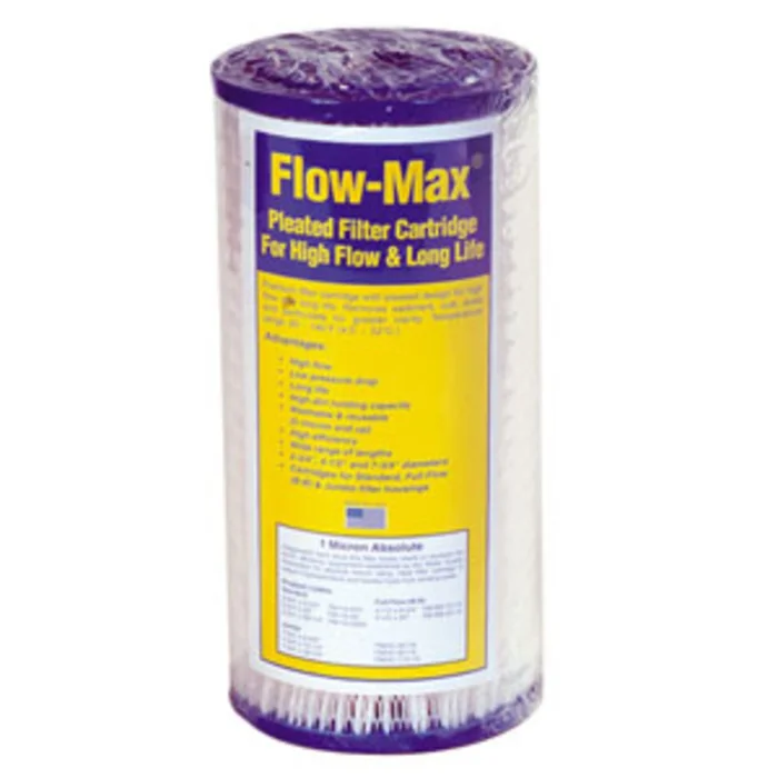 10″ × 4-1/2″ BB Flow-Max Pleated – 20 Mic Filter