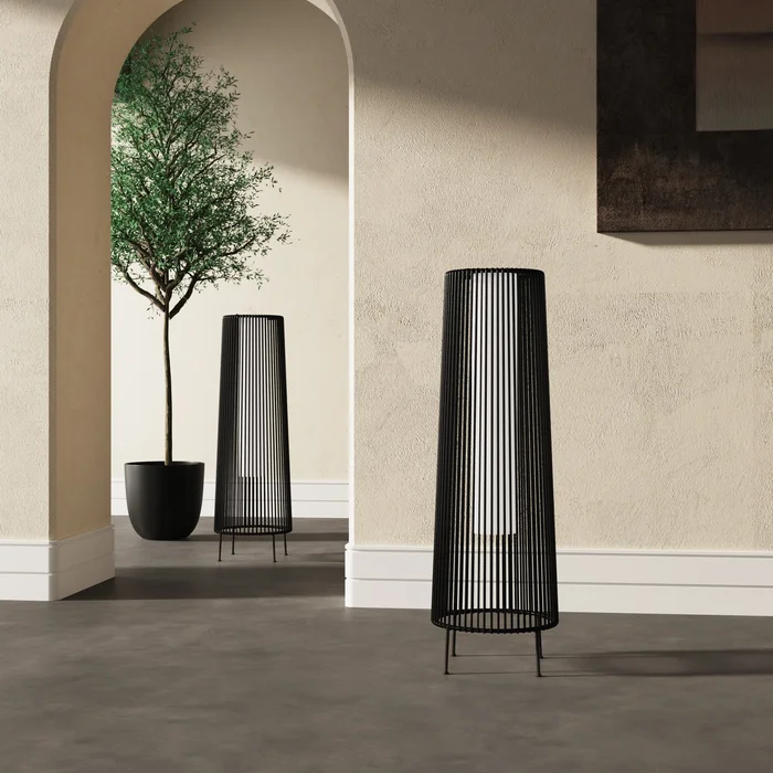 2 Pack Outdoor Patio Rattan Solar Light