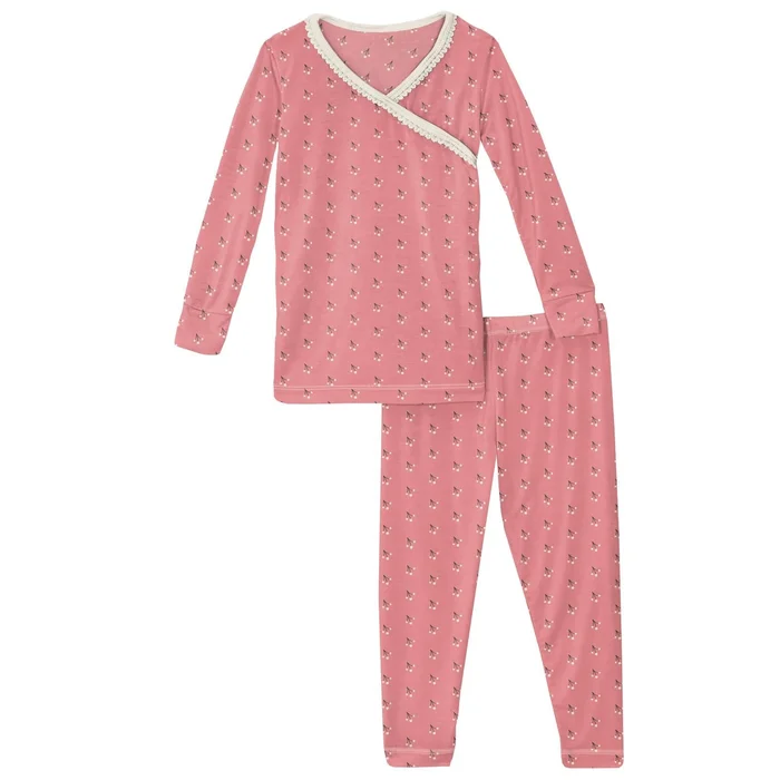 2 Piece Scallop Kimono Pajama Set (Long Sleeve) – Strawberry Baby Berries