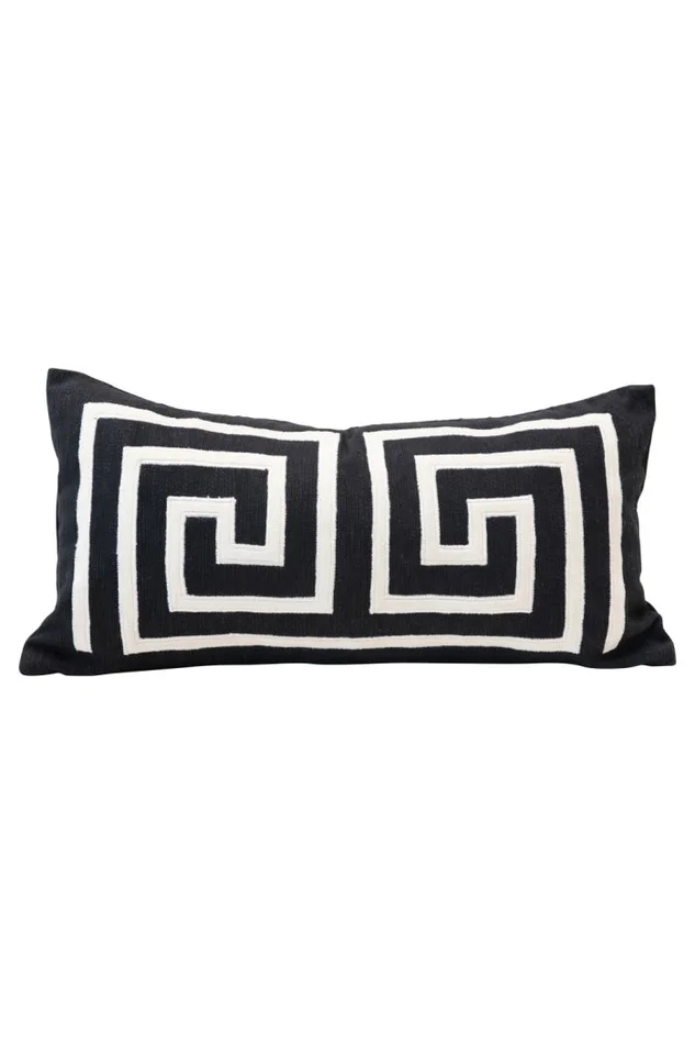 24″L x 12″W Cotton Lumbar Pillow