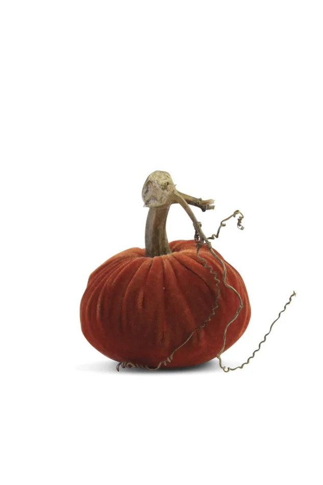 6″ VELVET PUMPKIN