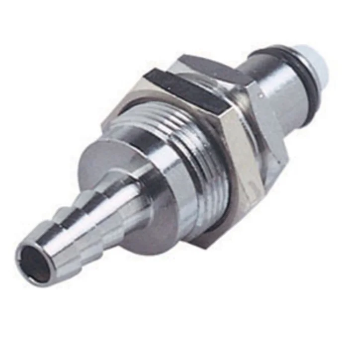 73000 NSF Valved Panel Mount Hose Barb Coupling Insert 1/4 ID Barb