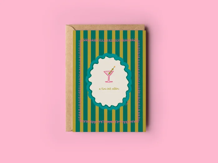 A Tini Bit Older Birthday Greeting Card