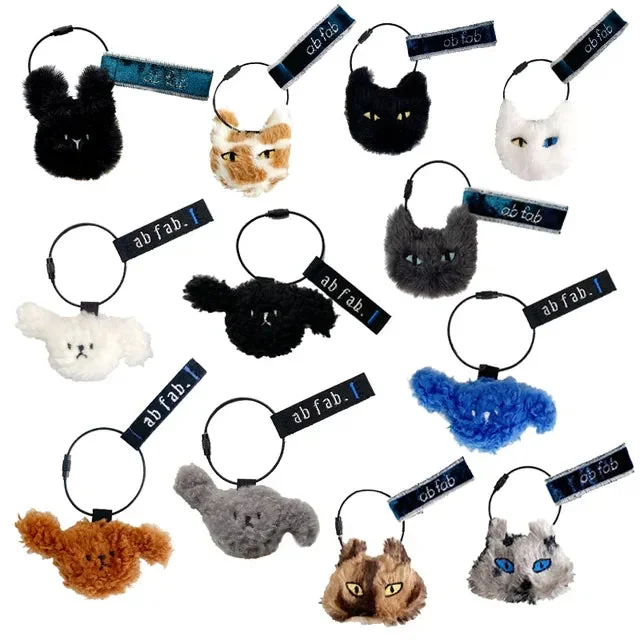 ab fab – DOG & CAT & BUNNY KEYCHAIN