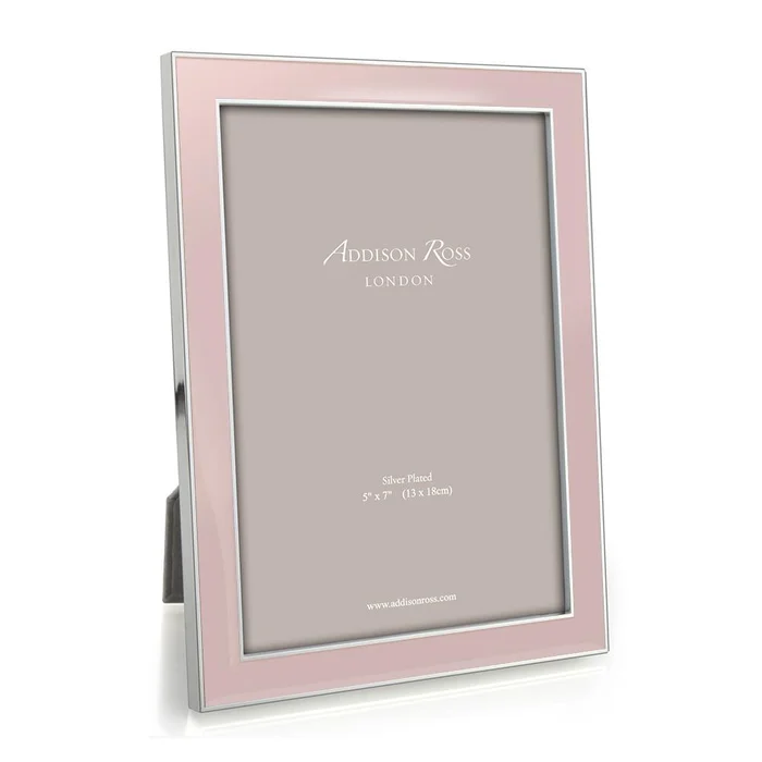 Addison Ross Light Pink & Silver Enamel Frame, 4*6