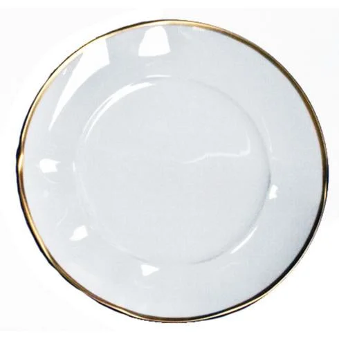 Anna Weatherley Simply Elegant White/Gold Dinner Plate
