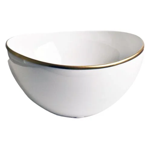 Anna Weatherley Simply Elegant White/Gold Open Vegetable Bowl