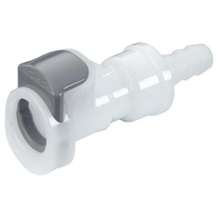 APC17004SH In-Line Hose Barb Coupling Body with Shroud 1/4 ID Barb