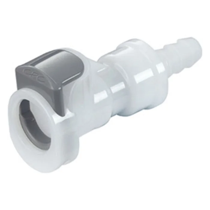 APCD17006SH Valved In-Line Hose Barb Coupling Body with Shroud 3/8 ID Barb