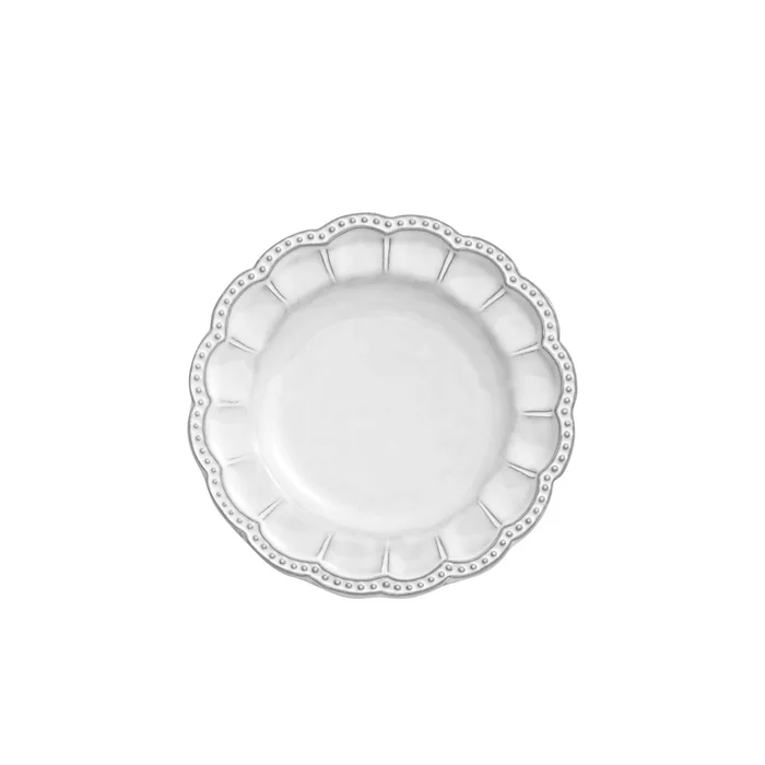 Arte Italica Bella Bianca Beaded Bread Plate