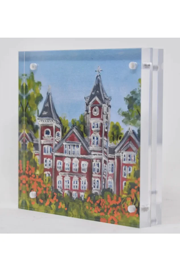 AUBURN LANDMARK ACRYLIC BLOCK 4X4