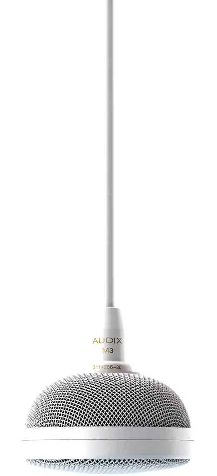Audix M3W Tri-Element Hanging Ceiling Microphone – White