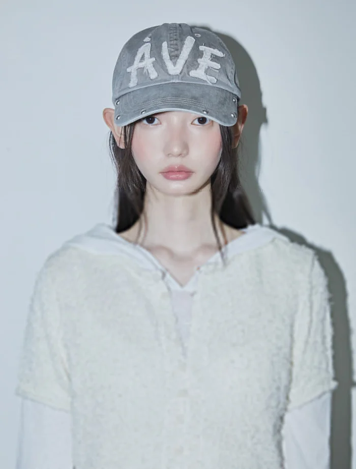 Avie muah Applique Vintage Rivet Ballcap