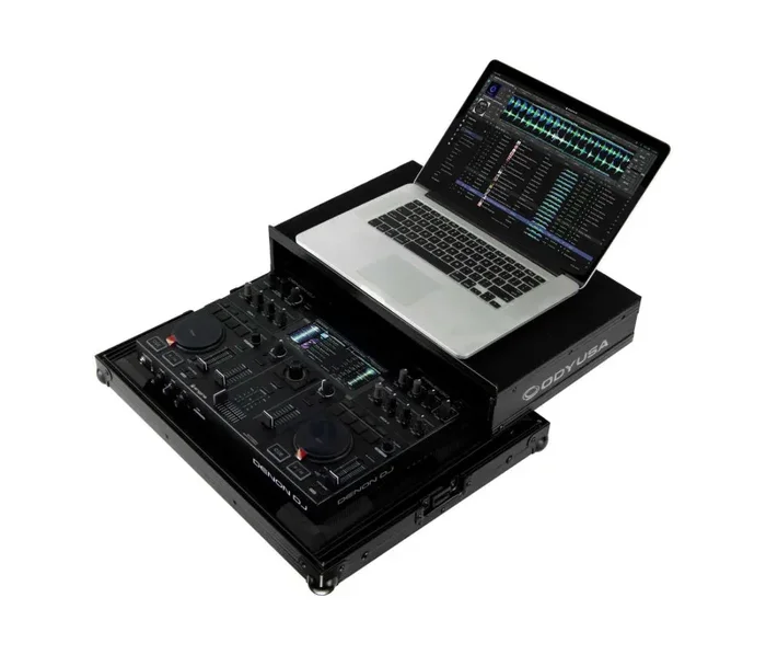 B-Stock: Odyssey FRGSPRIMEGOBL Black Label Case with Glide Style Laptop Platform for Denon DJ Prime GO