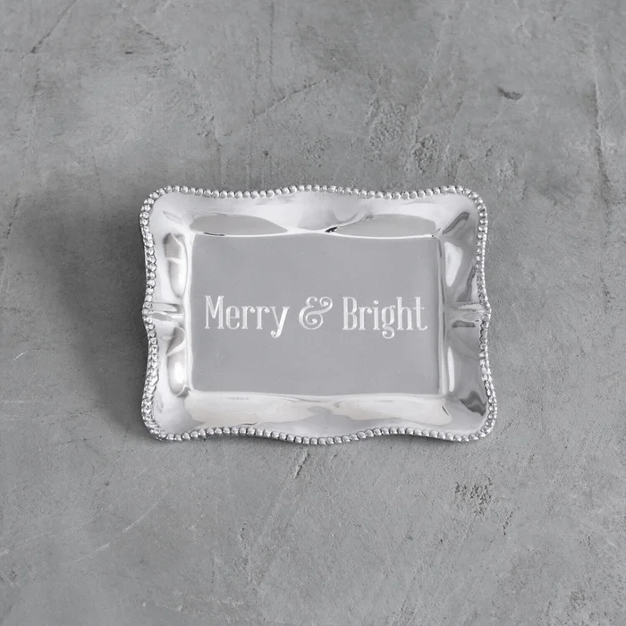 Beatriz Ball Pearl Denisse Rectangulat Tray, Merry & Bright