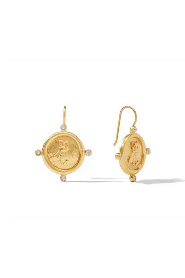 BEE CAMEO EARRING