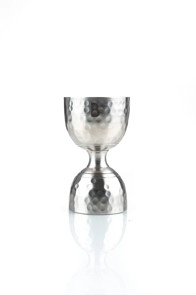 Bell Jigger – Hammered Steel