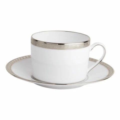 Bernardaud Athena Platinum Tea Cup & Saucer