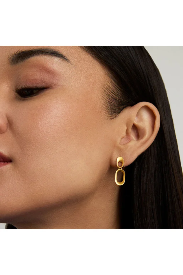 BLEECKER MINI DROP EARRINGS GOLD