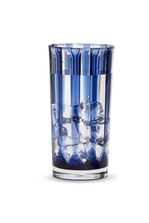 BLUE ACRYLIC DRINKING GLASS TUMBLER