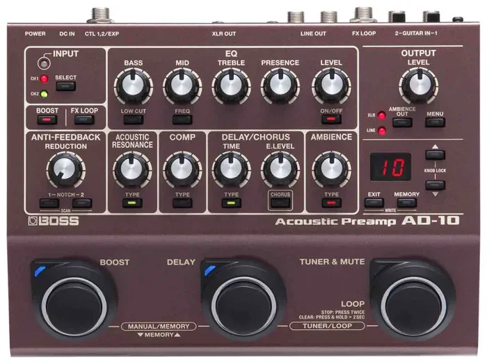 BOSS AD-10 Acoustic Preamp