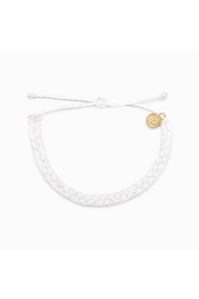 BRAIDED BRACELET-WHITE
