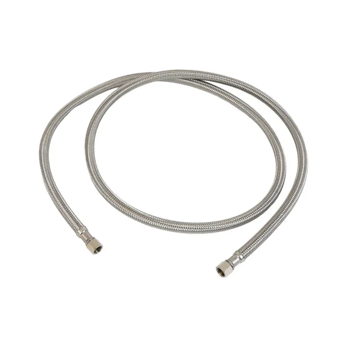 Braided Stainless Steel Hose 304 1/4″ COMP x 1/4″ COMP 60″ Length