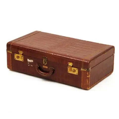 Brown Alligator Suitcase