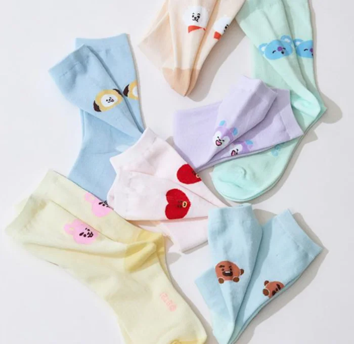 BT21 – Basic Jacquard Face Socks