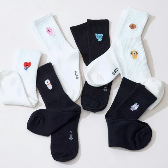 BT21 – Basic Rib Embroidery Socks
