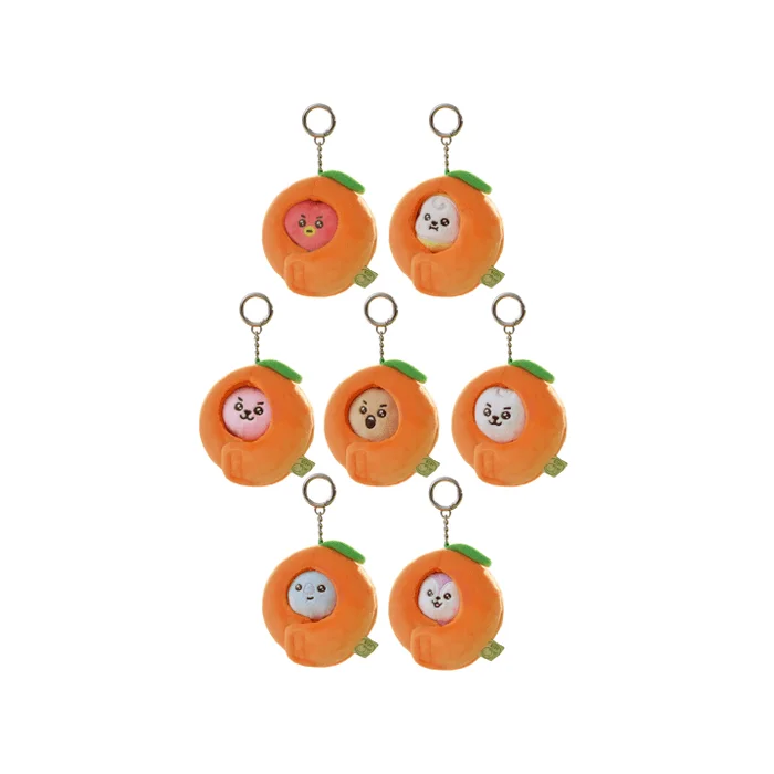 BT21 Baby Orange Party Plush Keyring