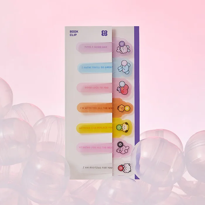 BTS x BT21 – Minini Lucky Gatcha Book Clip Set