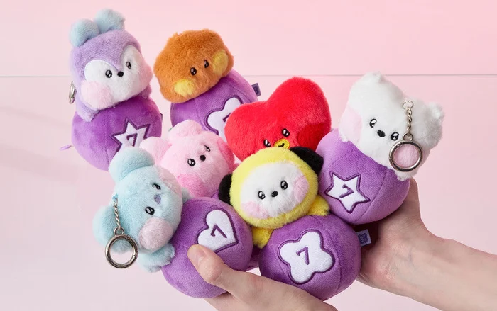 BTS x BT21 – Minini Lucky Gatcha Plush Keyring