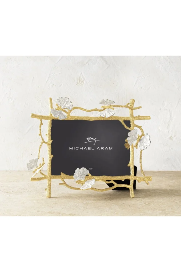 Butterfly Ginkgo Gold Frame – 5×7