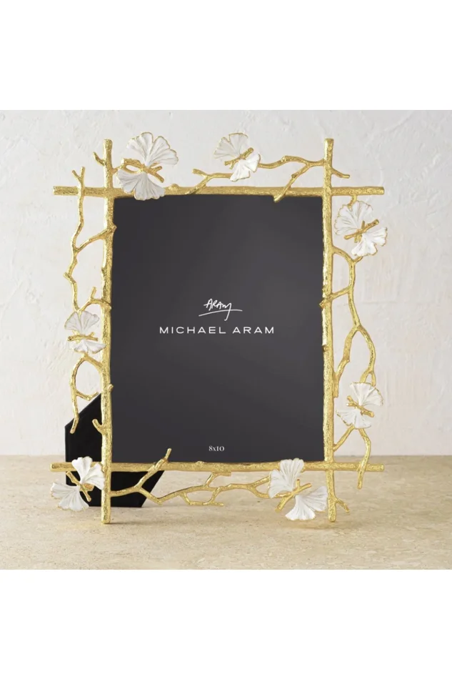 Butterfly Ginkgo Gold Frame – 8×10
