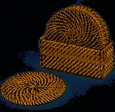 Calaisio Round Coasters In Case, Set Of 4