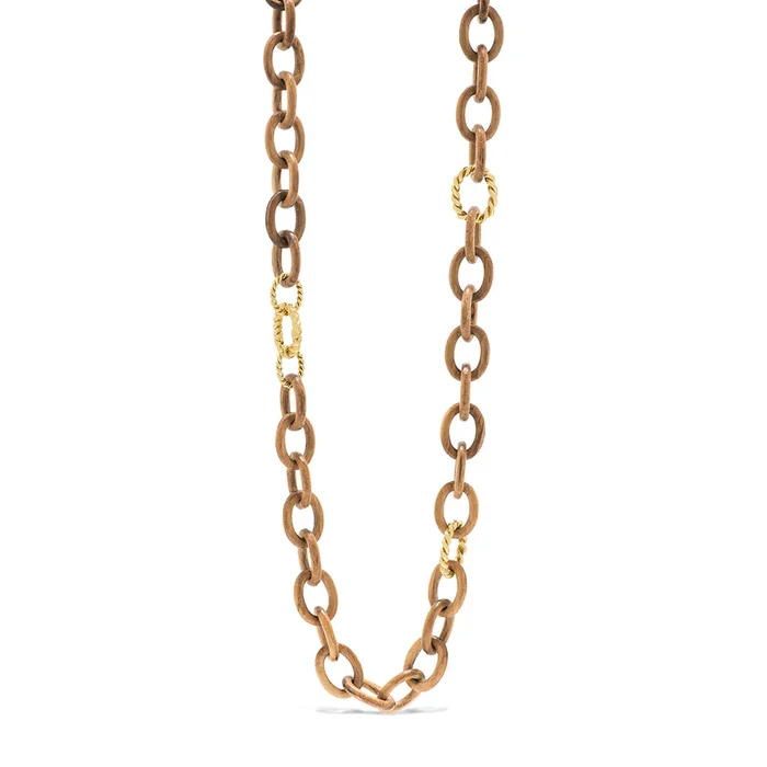 Capucine De Wulf Earth Goddess Teak Chain Necklace
