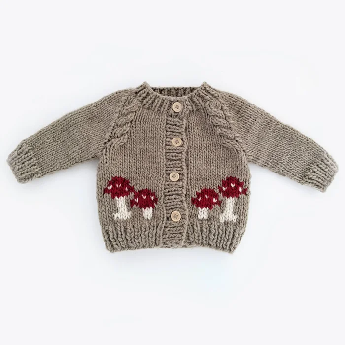 Cardigan Sweater – Mushroom
