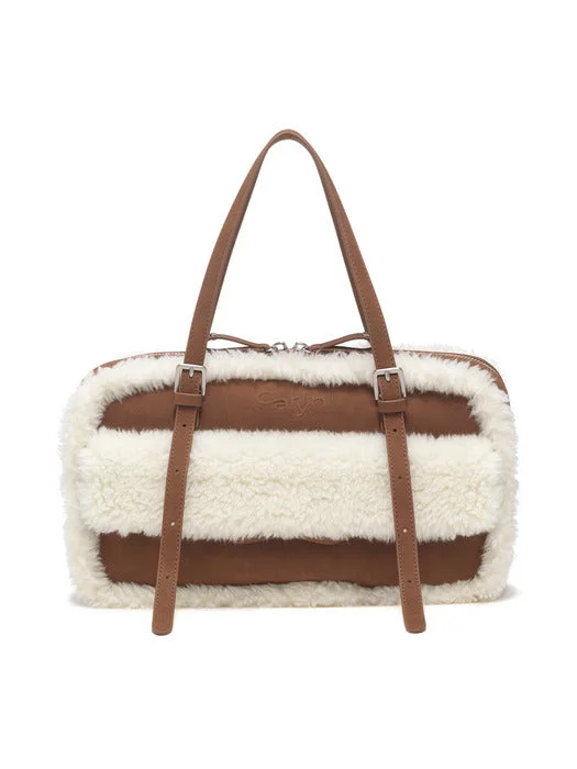 Carlyn SHEARLING RIZZLE BAG – BROWN (Red Velvet Wendy Wear)