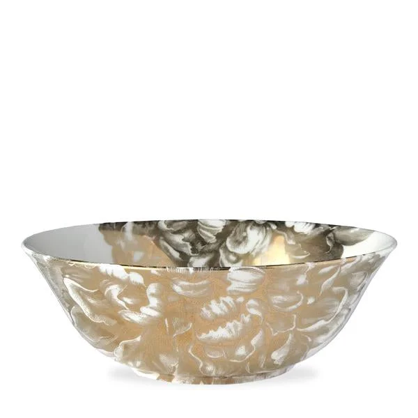 Caskata Peony Gold 9.5″ Medium Bowl