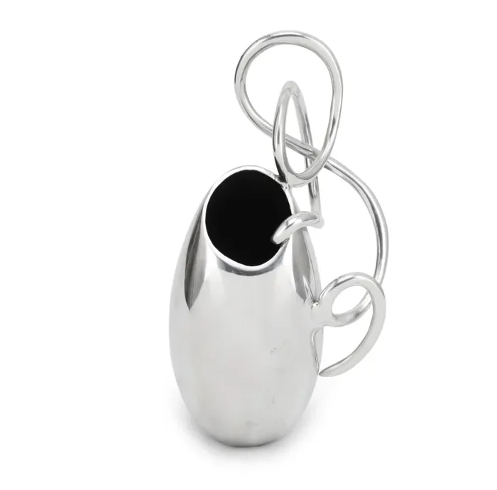 Chrome Vase with Ornate Handle (A+D) Discount