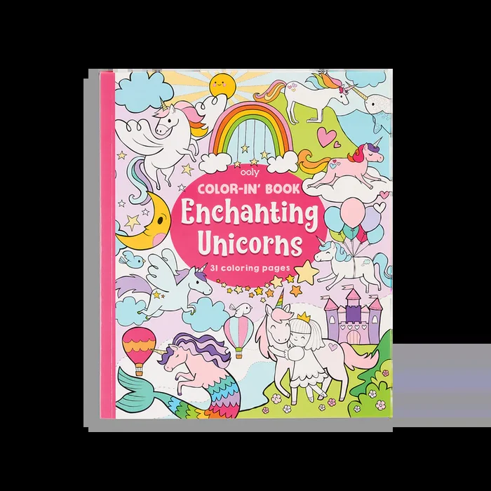 Color-in’ Book – Enchanting Unicorns