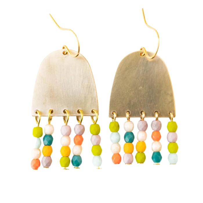 Colorful Fringe Earrings