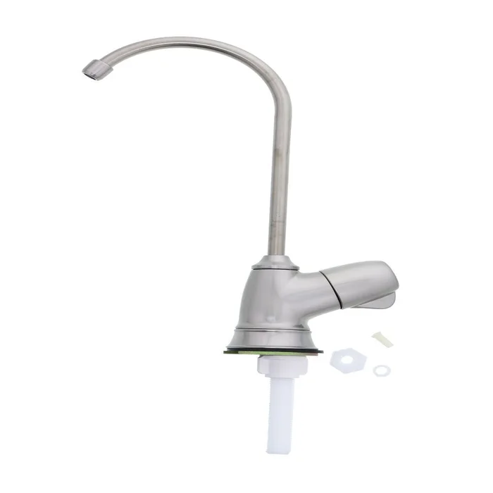 Contemporary Brushed Nickel Plastic Drinking Water Faucet