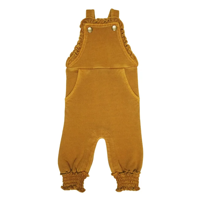 Coverall Ruffle French Terry (Overalls) – Butterscotch