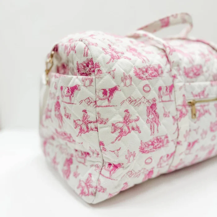 Cowgirl Pattern Duffle Bag