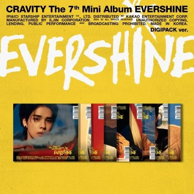 CRAVITY – 7TH MINI ALBUM [EVERSHINE] DIGIPACK VER. (9 VERSIONS)