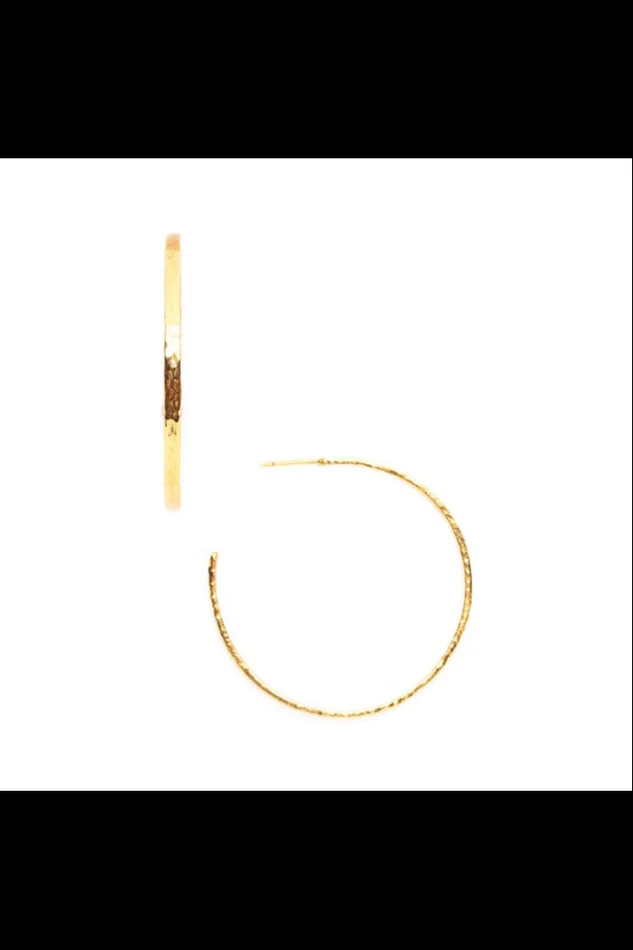 CRESCENT HOOP-GOLD (LG)