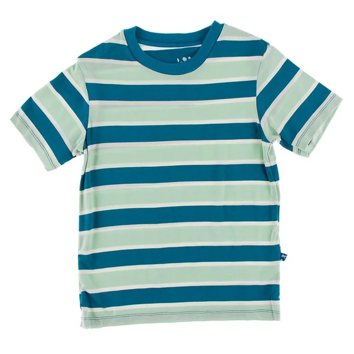 Crew Neck Tee (Easy Fit + Short Sleeve) – Seaside Cafe Stripe