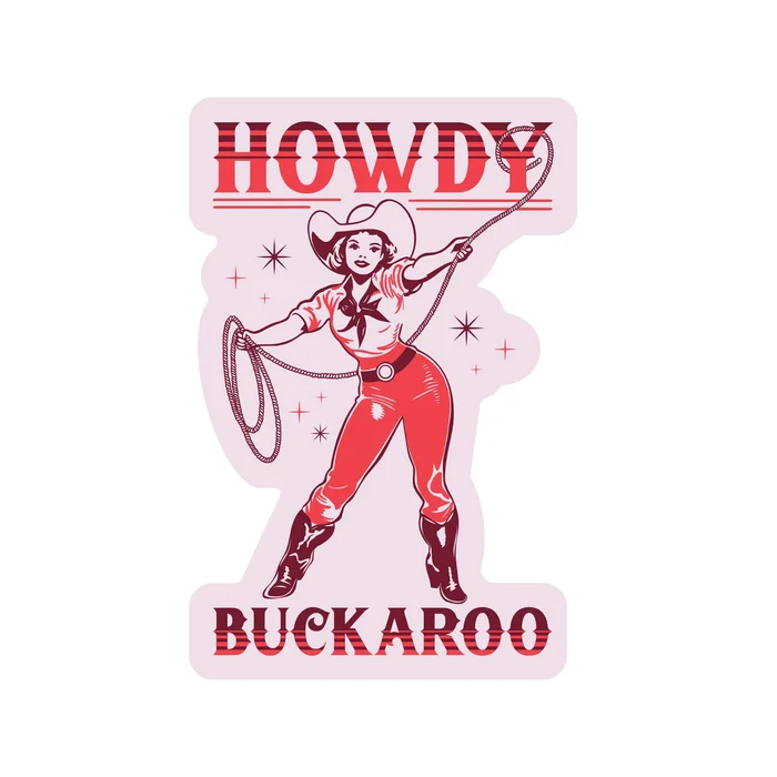 Curvy Cowgirl Vinyl Sticker